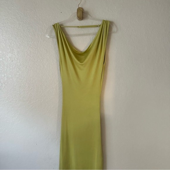 New Asta Resort Chloe Dress in Chartreuse size S - Picture 4 of 11